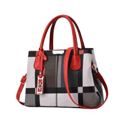 Luxury Handbag Stitching Wild Plaid Shoulder Bag
