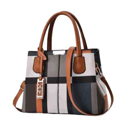Luxury Handbag Stitching Wild Plaid Shoulder Bag